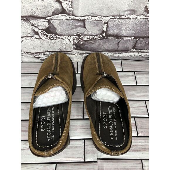 Donald J Pliner Sport Hush Brown Leather Shimmer Clogs Shoes Women Sz 7.5N US/38 - Picture 7 of 16